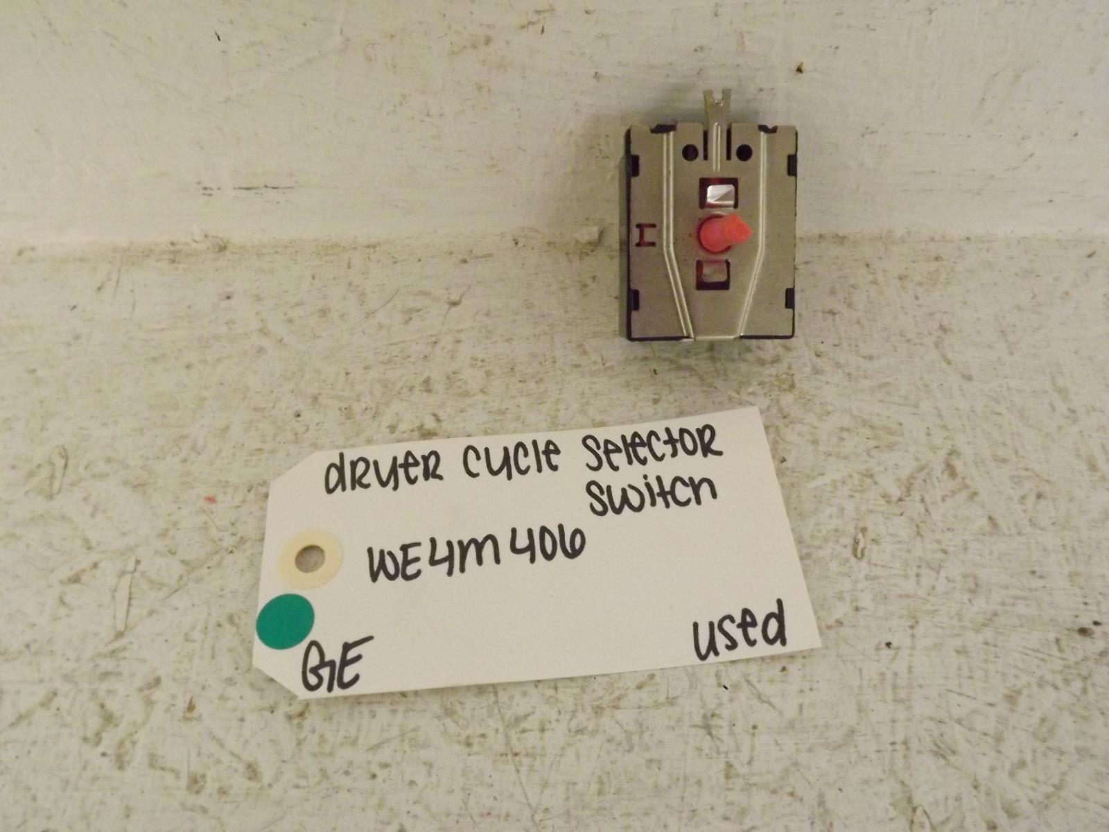 GE Dryer WE4M406 Cycle Selector Switch Used GE Dryer WE4M406 Cycle Selector Switch Used
